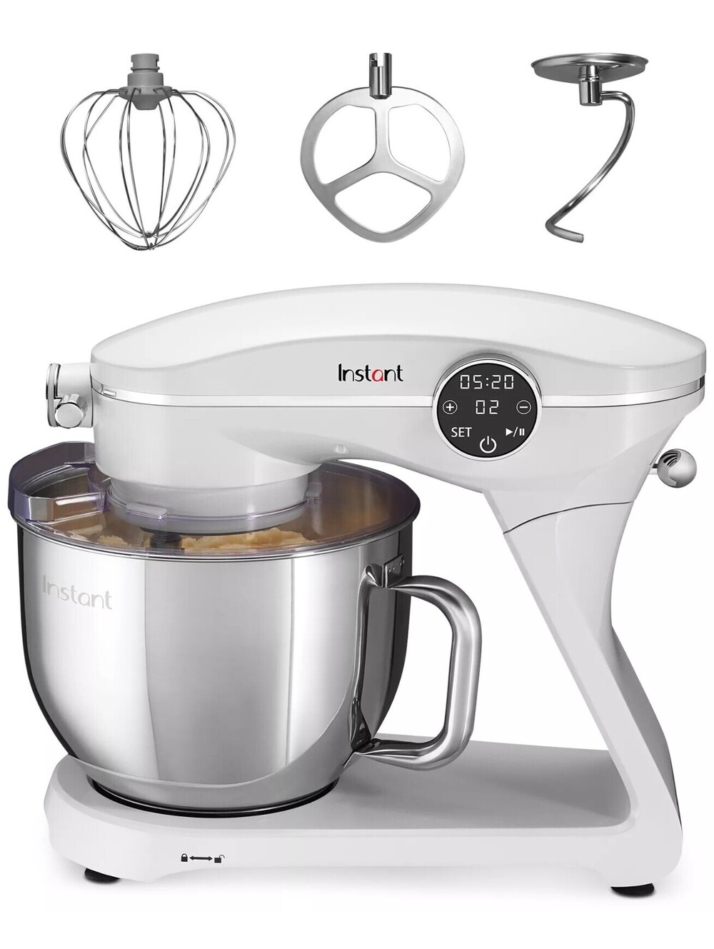 299$ Instant Pearl 7.4 Qt 10 Speed Stand Mixer Size 13.6 in White